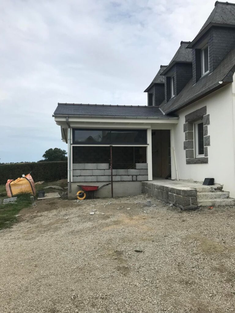 Agrandissement avec couverture en ardoises 2