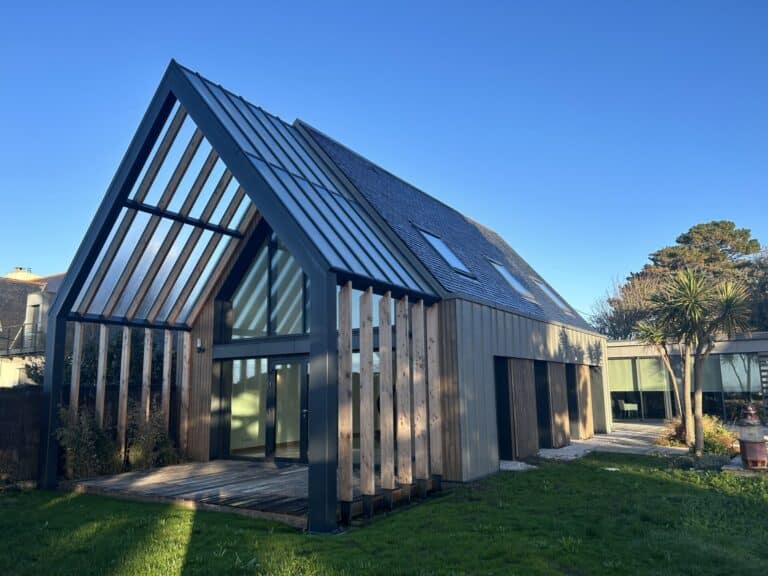 Bardage zinc et couverture ardoise epaisse 10mm au clou Benodet 5 - Morlaix Lannion