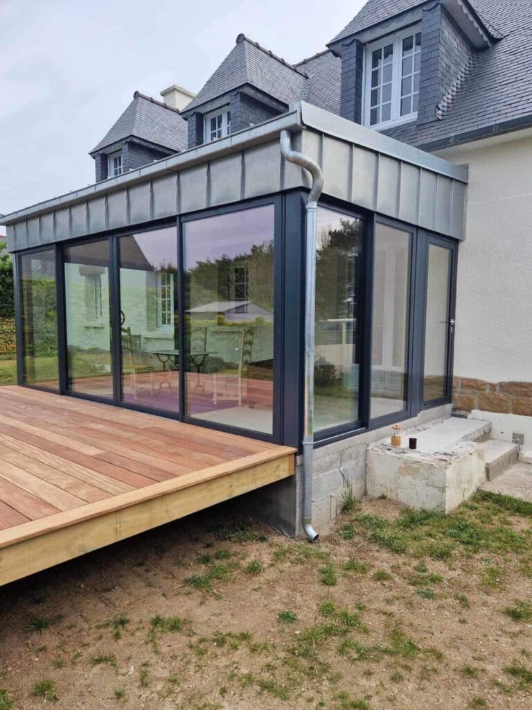 Couverture et bardage en zinc naturel Pleumeur Bodou - Morlaix Lannion