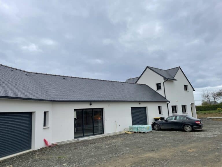Couverture maison neuve Penvenan - Morlaix Lannion