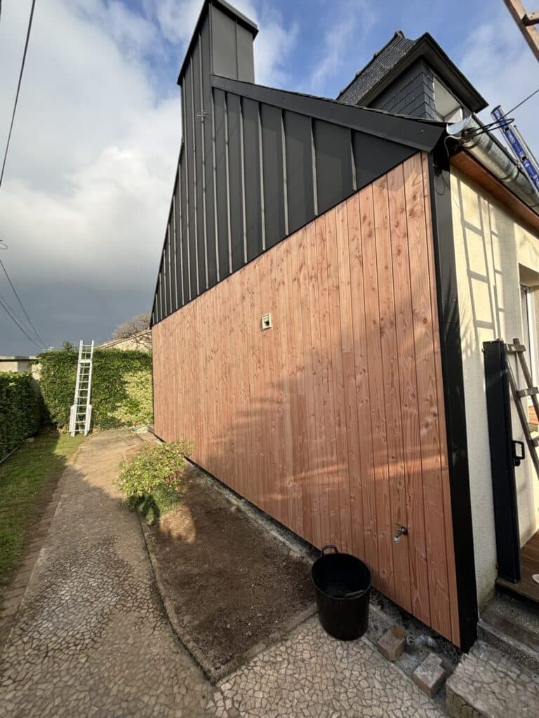 Isolation bardage Plouigneau 1 - Morlaix Lannion